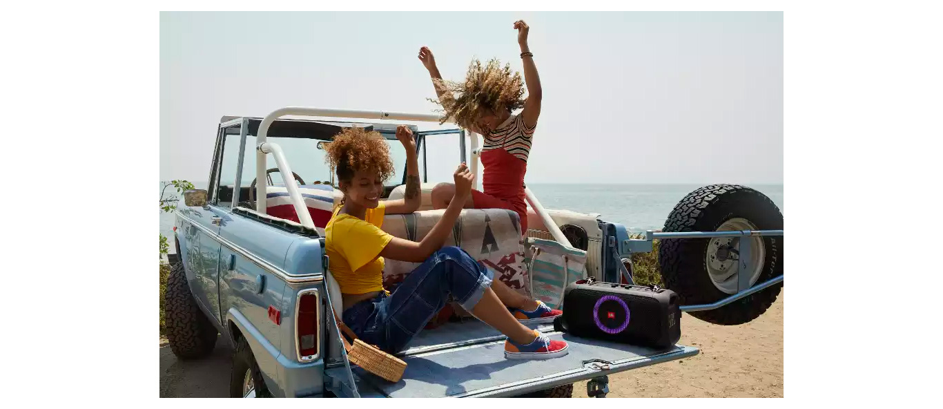 Caixa de Som JBL PartyBox On-The-Go 100W Bluetooth Preta